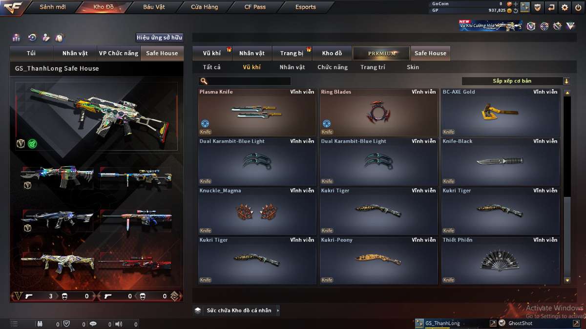 shop acc cf uy tin gia re